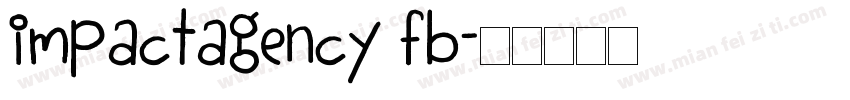 impactagency fb字体转换